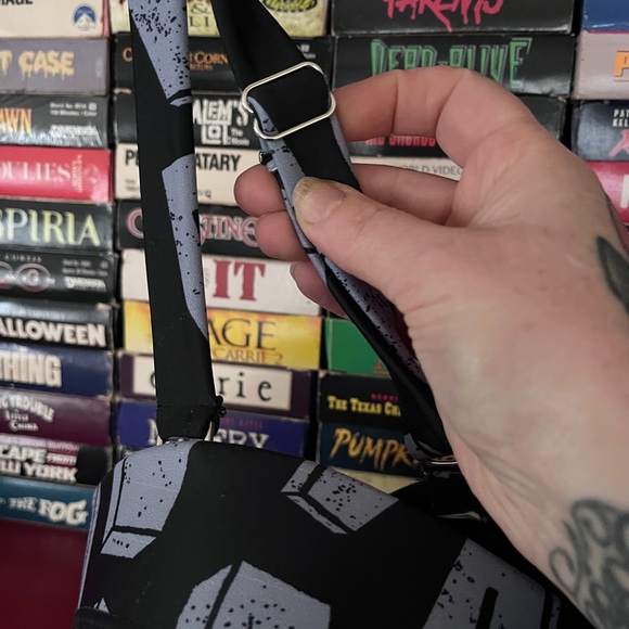 Discontinued Sourpuss Coffin Bathing Suit 1 Piece XXL Goth Witchy - Picture 3 of 4